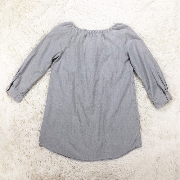 Ann Taylor Loft black white striped tunic size XS - Picture 2 of 6